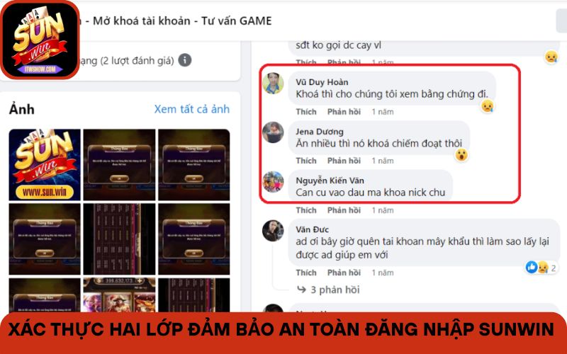 Xác thực hai lớp đảm bảo an toàn đăng nhập Sunwin
